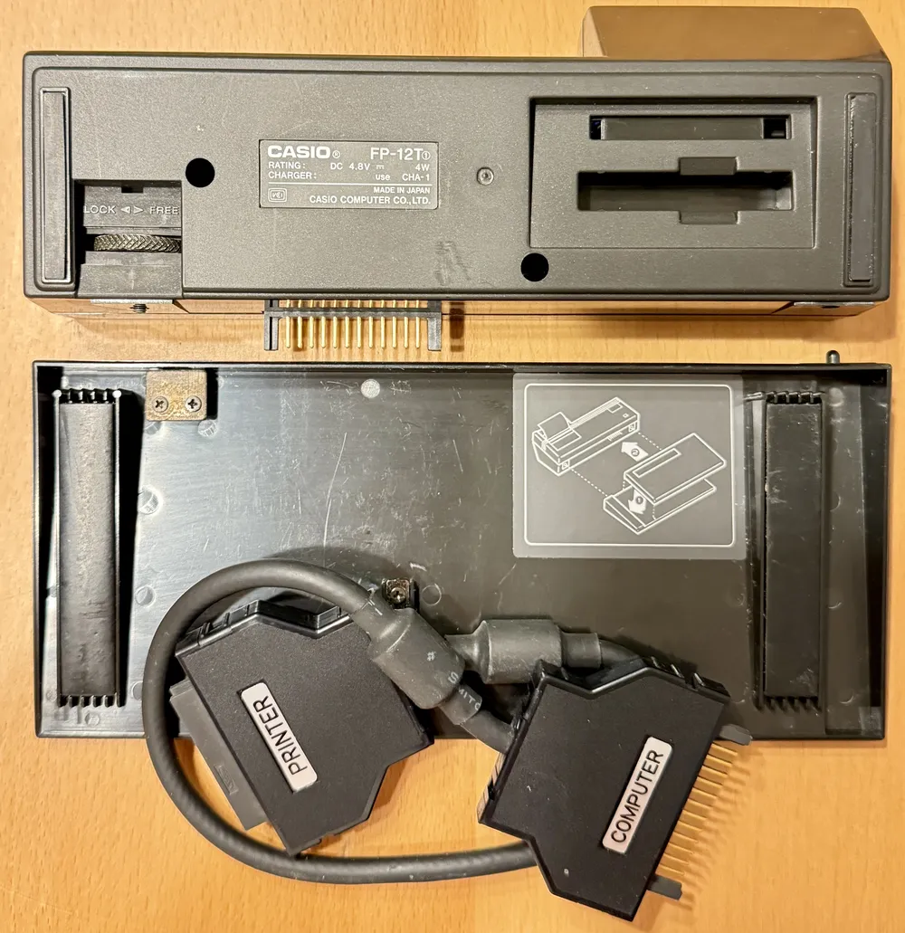 Casio FP-12T (Printer) - back view